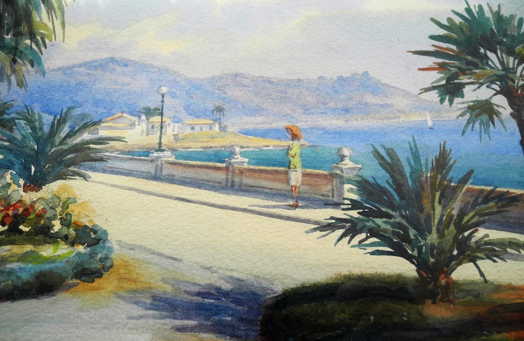 Tableaux: Ernst Lang 19./20. Jh. San Remo Corso Imperatrice – D'occasion à Wünnewil-Flamatt par ImposantArt 2