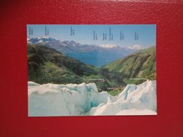 AK Blick vom Belvedere am Rhöngletscher