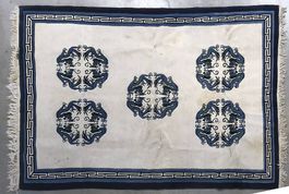 grosser handgeknüpfter Teppich aus Nepal 260 x 175cm