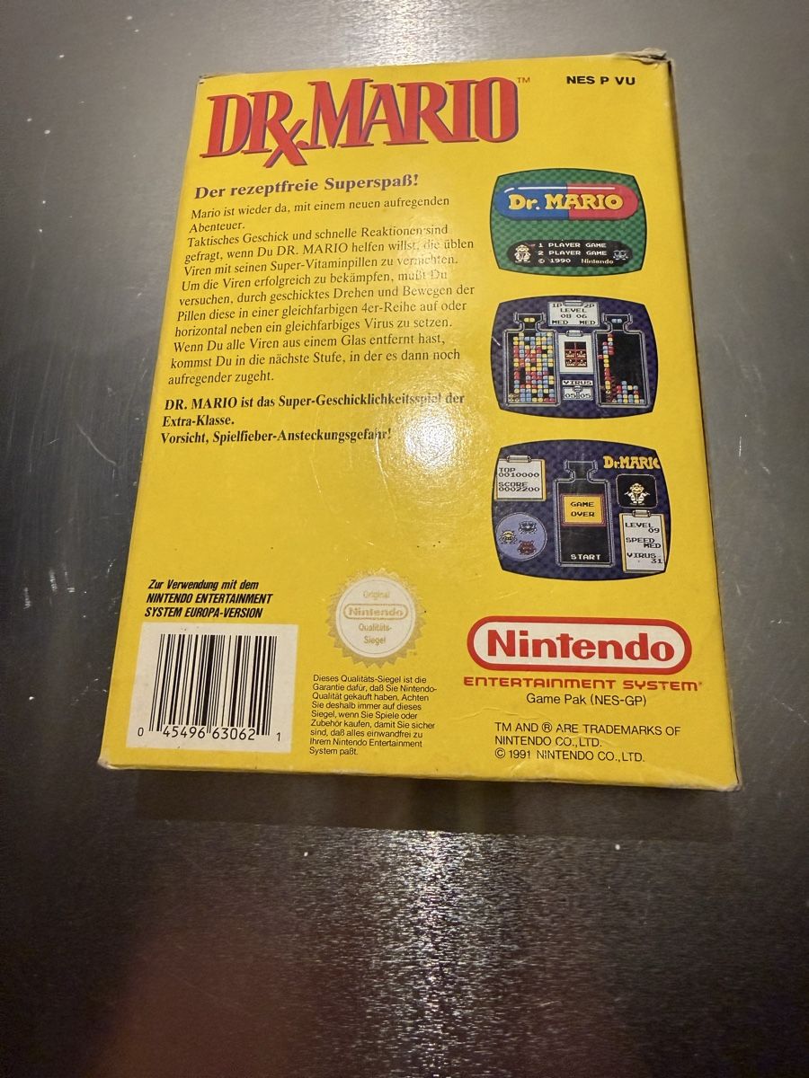 Nintendo Spiele: Dr. Mario - Nintendo NES - Complete in Box - CIB - Game! – Gebraucht aus Wald ZH von Carloiten 2