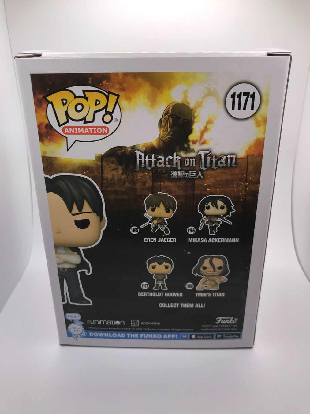 Funko Figuren: Funko POP - 1171 - Formal Levi - Attack on Titan - GameStop – Neu und originalverpackt aus Allschwil von Bullach 1