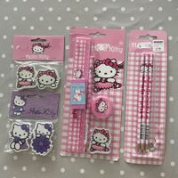 NEU: Hello Kitty Set, Bleistifte, Radierer, Lineal 12 Teile