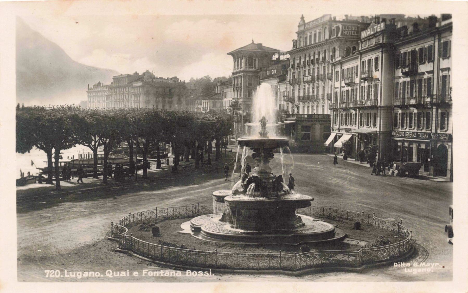 Cartoline postali: Lugano – Usato da Biasca venduto da Blenio71