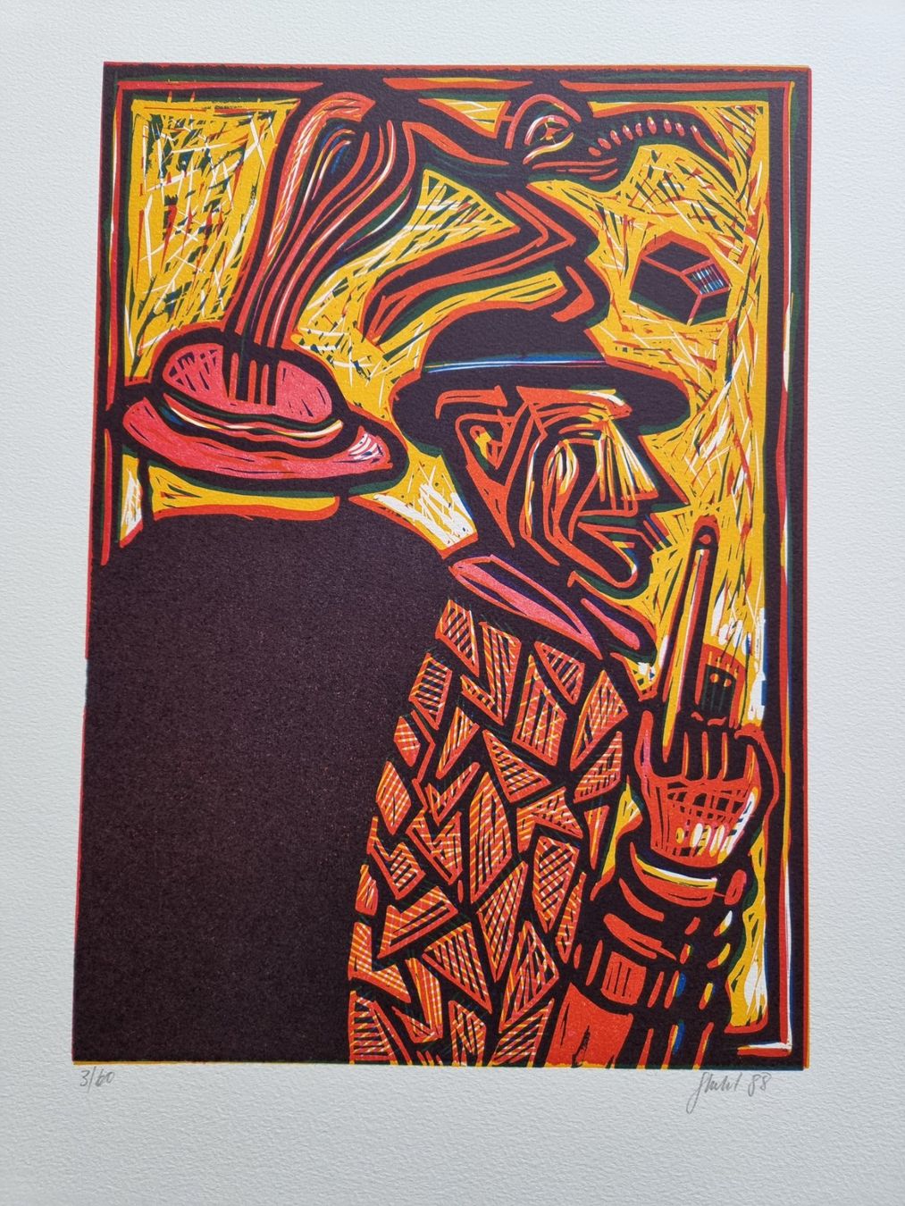 Xilografie: PETER STIEFEL HOLZSCHNITT SIGNIERT NUMMERIERT – Usato da Gersau venduto da grafik-kunst
