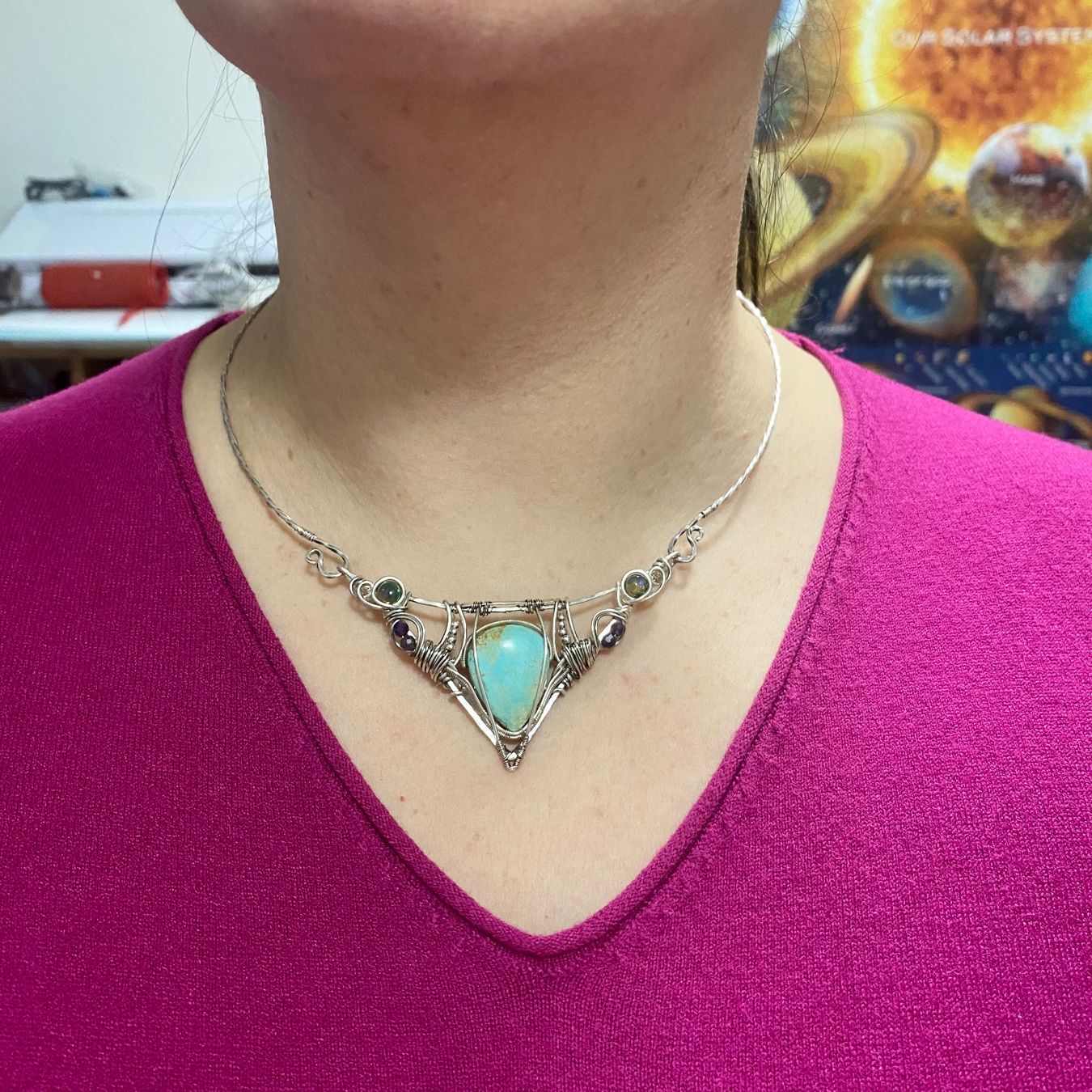 Catenine: Türkis, Opal Silbercollier – Nuovo (secondo la descrizione) da Solothurn venduto da Kiki_Di 8