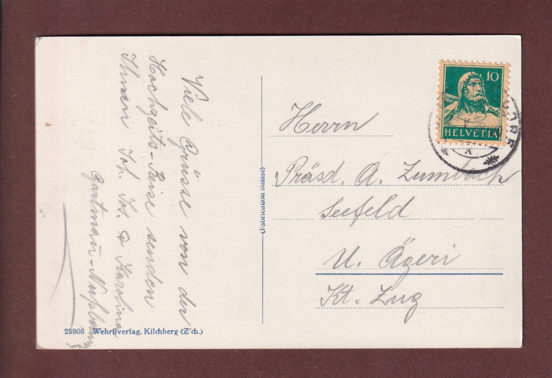 Ansichtskarten: ST. MORITZ - 1929 – Gebraucht aus Pully von nicecards-shop 1