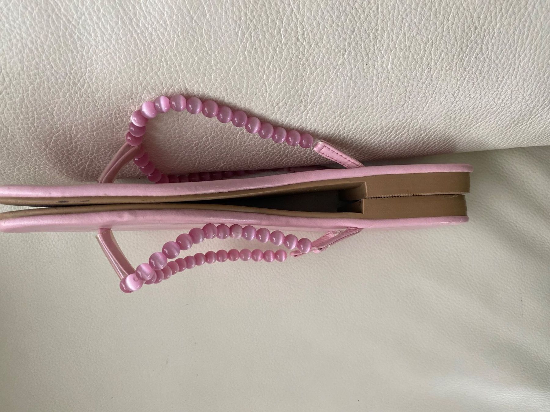 Scarpe da donna: SUMMERTIME - stylische/edle Flip-Flops mit Perlen, rosa, 38 – Usato da Winkel venduto da ferrari2022 3