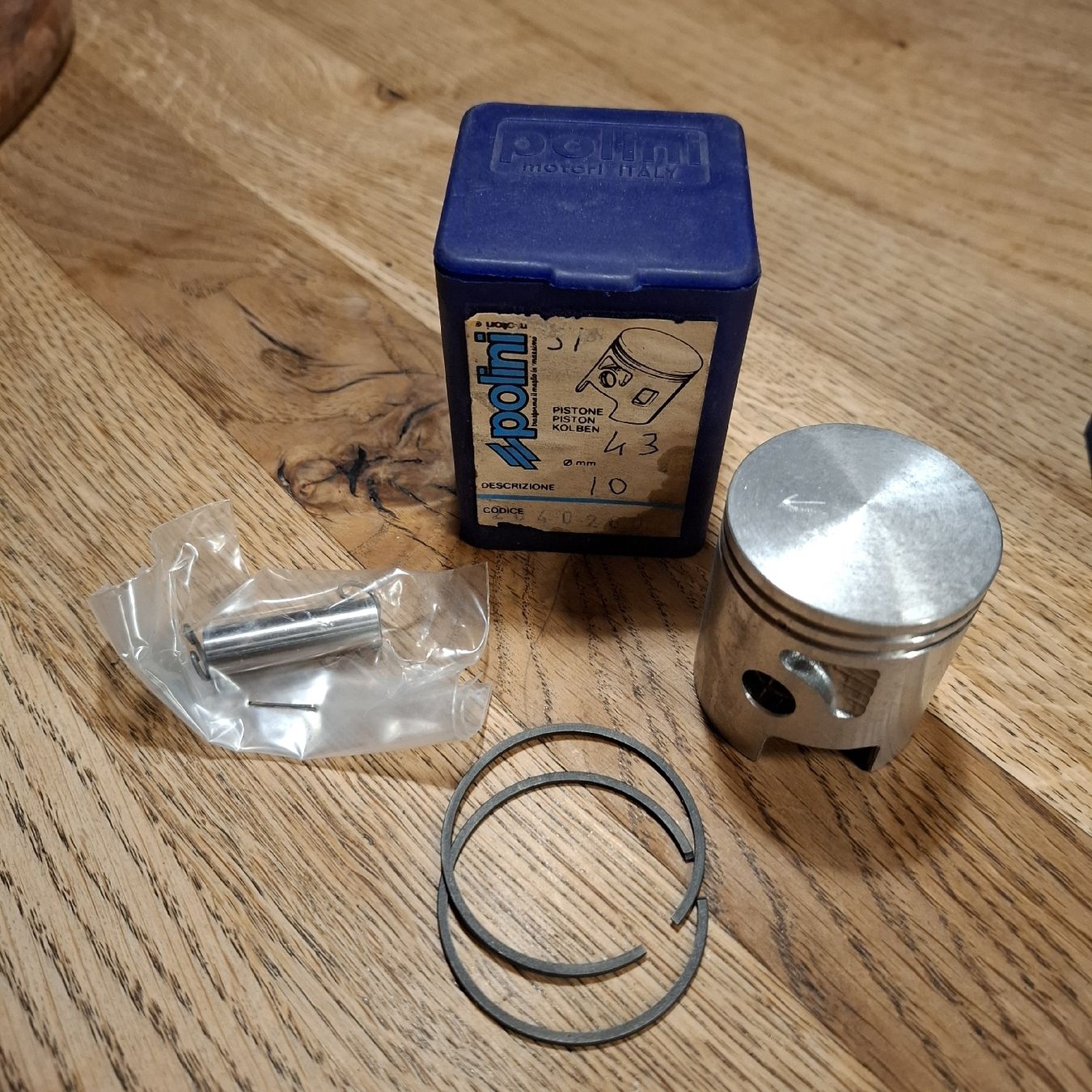 Polini Mofa-Ersatzteile: Piaggio Ciao/SI Kolben 43mm NOS – Neu und originalverpackt aus Künten von Rocchi71 1