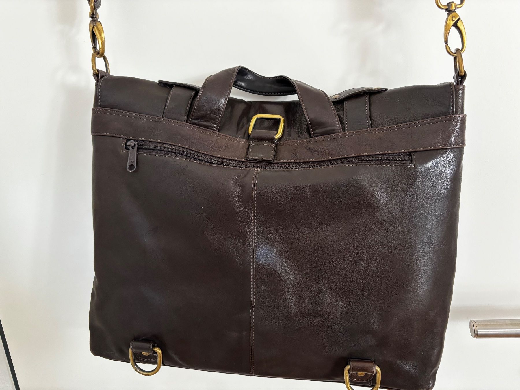 Valigie & Borse: Ledermappe / Business- Laptoptasche dunkelbraun – Usato da Tägerwilen venduto da Elle13 2