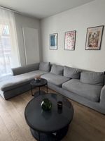 Westwing - Corner sofa grey 300 cm with chaise longue used