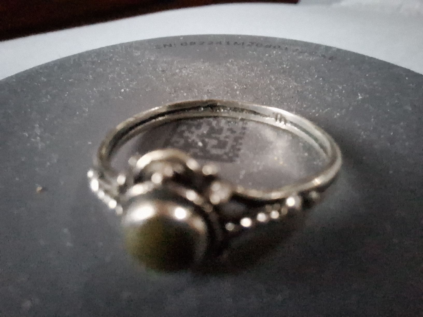 Anelli: Bague en argent ancienne pierre verte – Usato da Tannay venduto da v1n1p00h 1