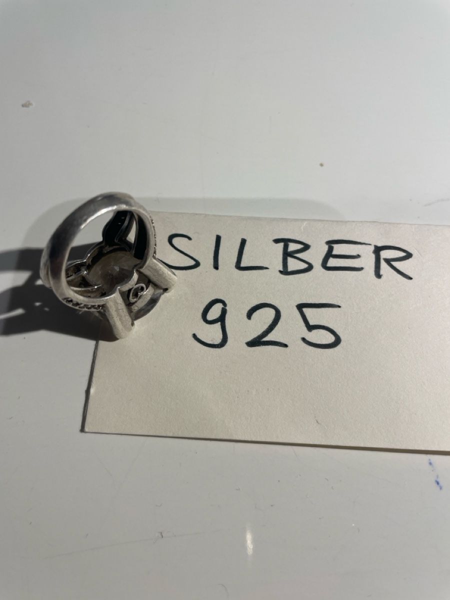 Anelli: F 859 ) Vintage Ring Silber 925 mit Stein – Usato da Diepoldsau venduto da Ganthammer 3