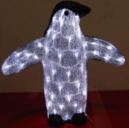 Tutte le decorazioni: 3D-LED-Pinguin, 40cm/40LED, Farbe: kaltweiss – Nuovo e nell'imballaggio originale da Kaltbrunn venduto da bue_xtg5