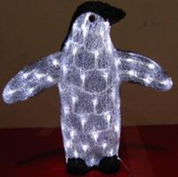3D-LED-Pinguin, 40cm/40LED, Farbe: kaltweiss