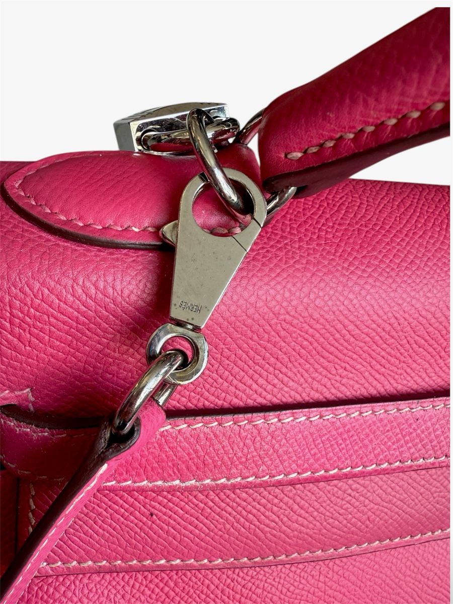 Hermès Borse da donna: Sac Hermès Kelly 32 rose – Usato da Versoix venduto da Monjolitresor 9