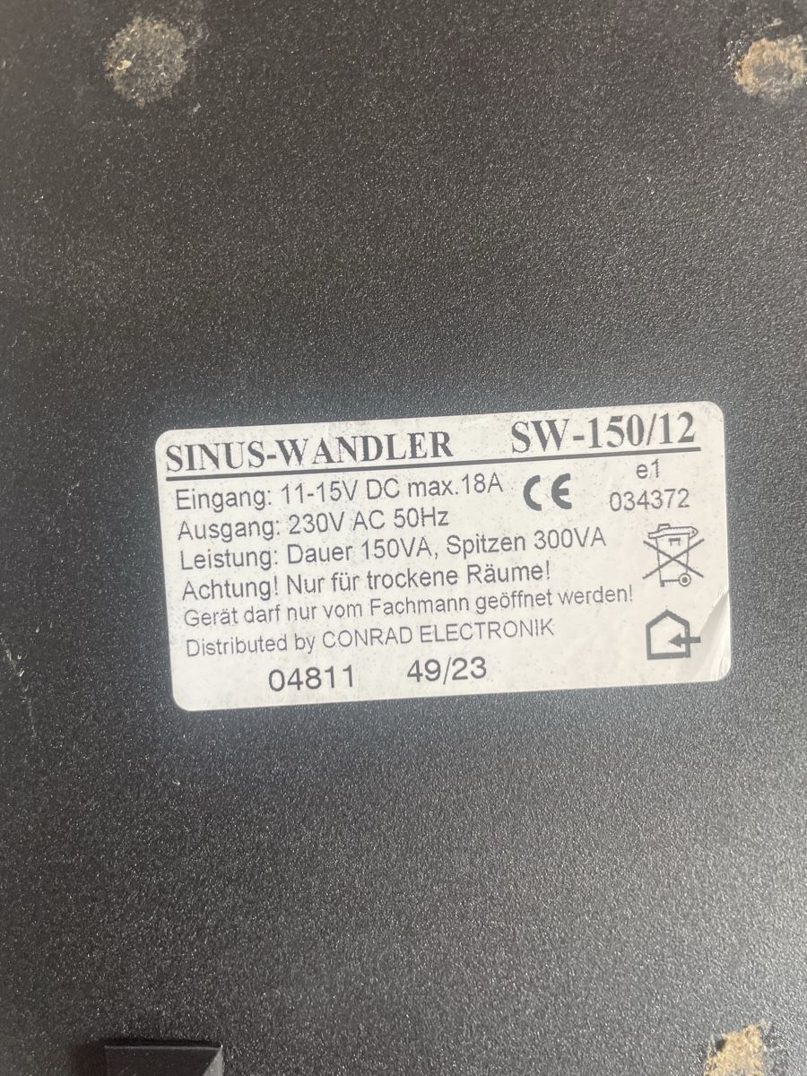 Convertitori: Spannungswandler / Sinuswandler – Usato da Obergerlafingen venduto da Sabroe00 2