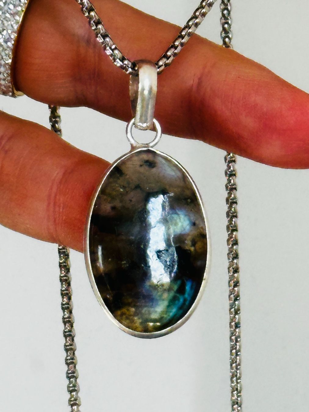 Catenine: Labradorite necklace – Nuovo e nell'imballaggio originale da Genève venduto da AGBERG 8
