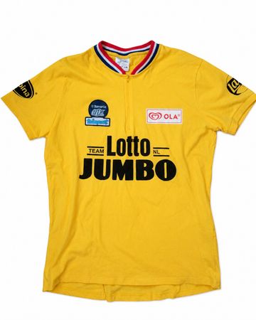Maillot Cyclisme Lotto Jumbo Joop Zoetemelk L/XL Jaune TBE