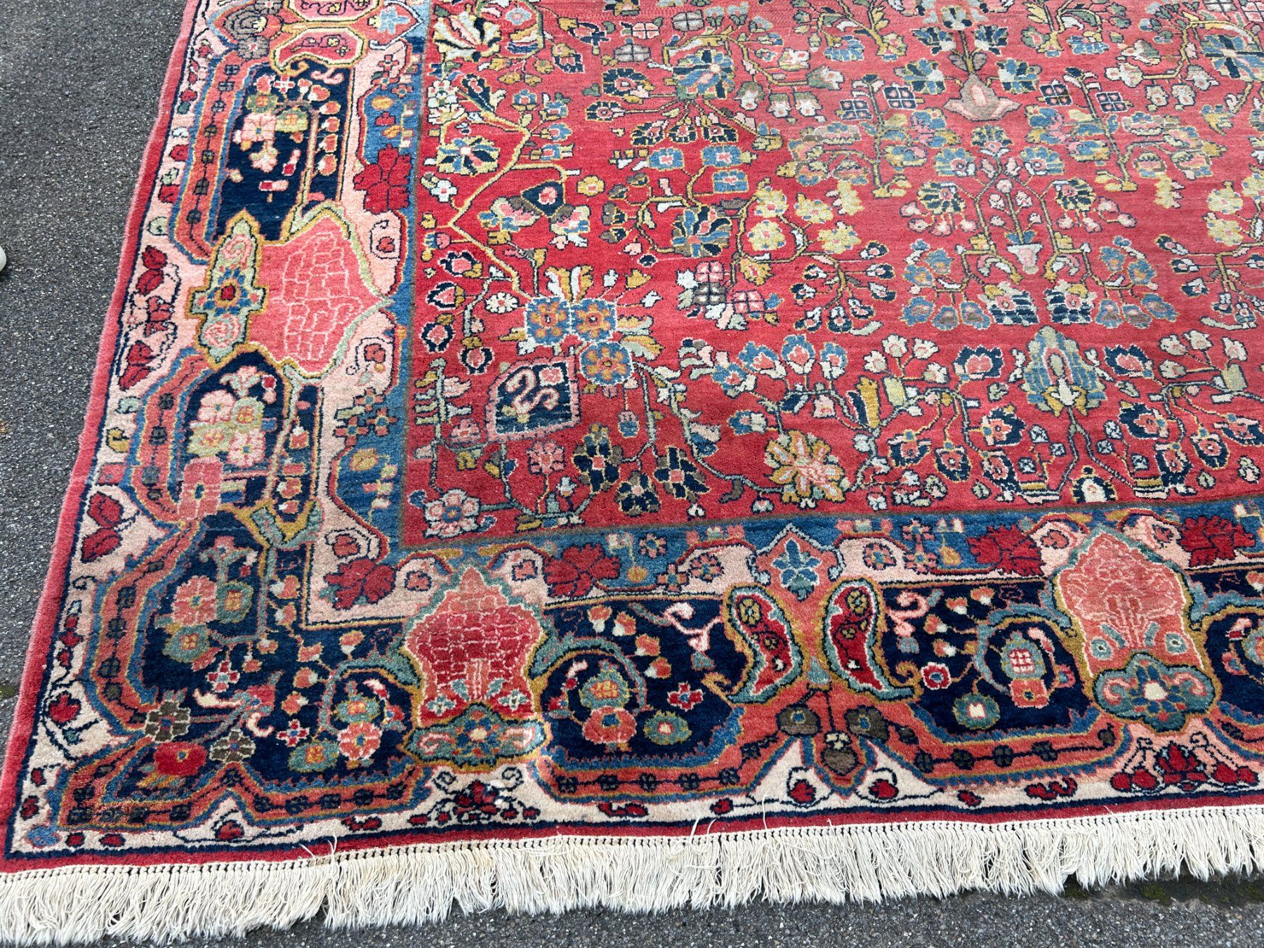 Teppiche: Großformatiger antiker Sarugh Perserteppich 380 x 270 cm – Gebraucht aus Steinhausen von Super05 2