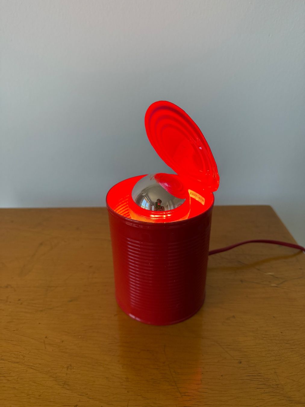 Lampes: Rote Konservendosenlampe Pop Art 80er – D'occasion à Luzern par Mamutpe 1