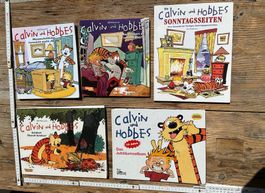 5 Bücher Calvin and Hobbes ab 1988