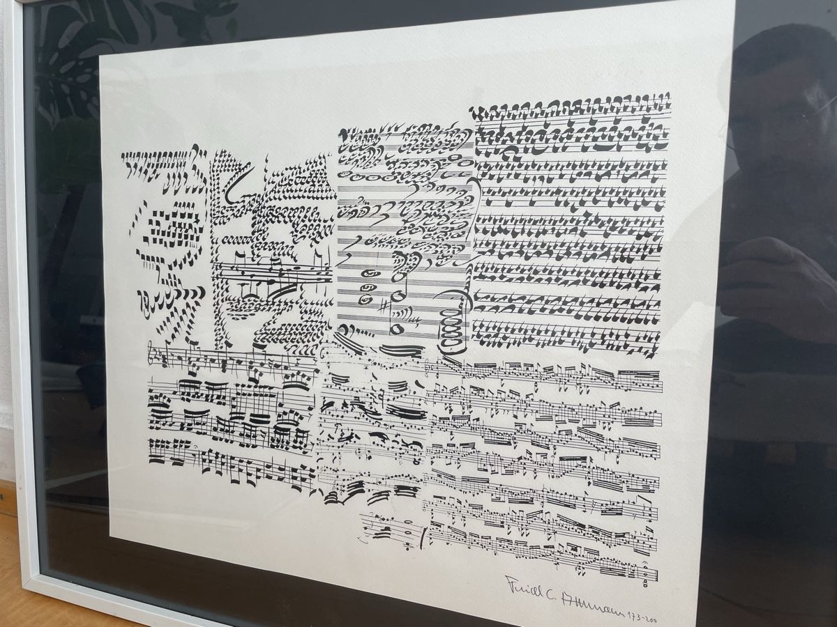 Arts picturaux & lithographies: Musical Score Artwork C. Ahrman  – D'occasion à Basel par Amechan. 2