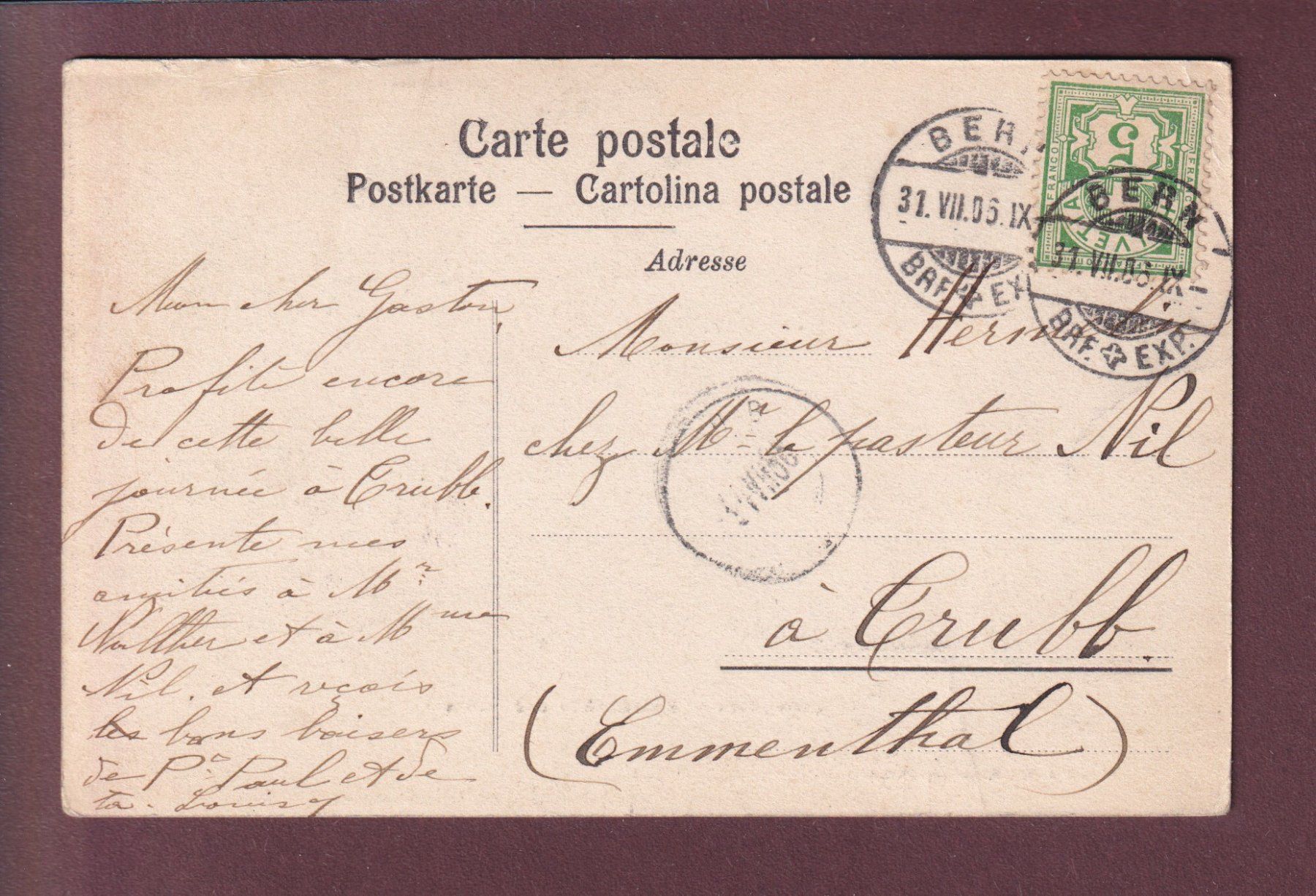 Cartoline postali: BERN - Nydeckbrücke - Gurten – Usato da Pully venduto da nicecards 1