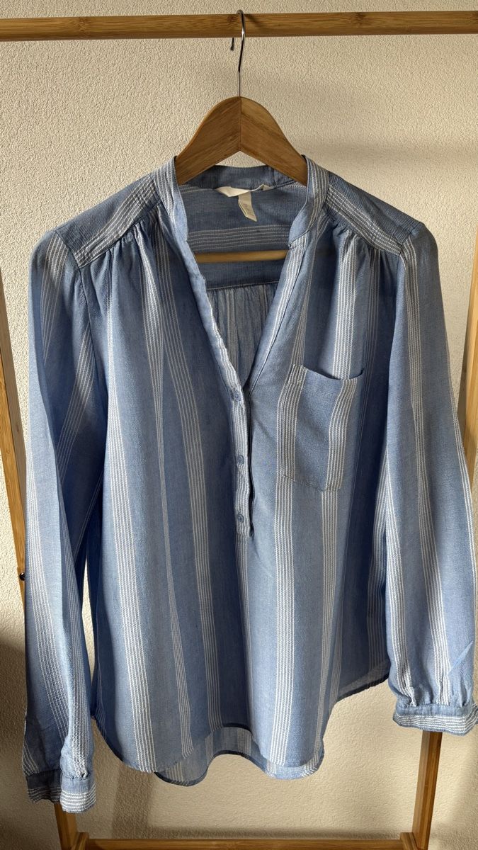 H&M Camicette: Hemd, hell blau gestreift, gr. 38 – Nuovo (secondo la descrizione) da Vilters venduto da Sidsel_M