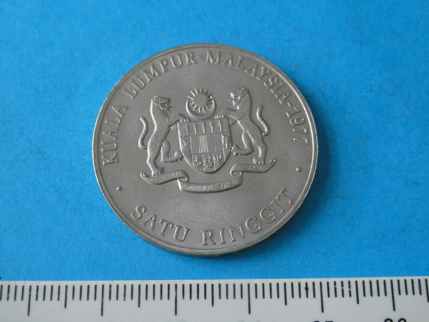 Alle Münzen: Malaysia 1977, 1 Ringgit - Sondermünze – Neu (gemäss Beschreibung) aus Hinterforst von