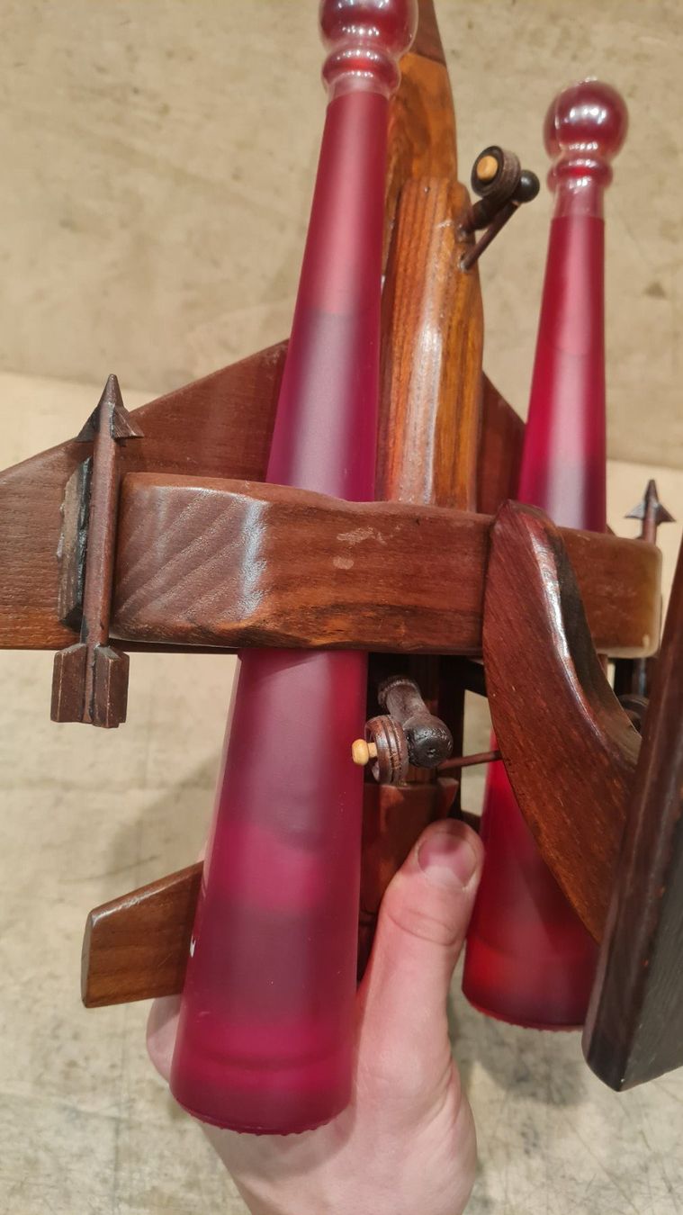Spirituosen: Holz-Jet / Kirsch / Deko / Geschenk / Kampfjet – Gebraucht aus Safenwil von TOMLUK 9