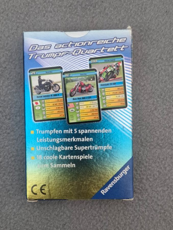 Spiele: Hot Bikes Super Trumpf Quartett – Neu und originalverpackt aus Emmenbrücke von Turmfalke 1