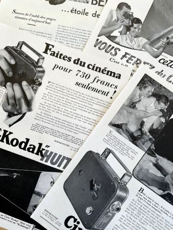 Kodak - 4 alte Werbungen / Anciennes publicités 1933/37