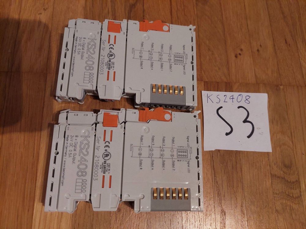2x Beckhoff KS 2408 8x Digital Output 24VDC 0.5A | Kaufen auf Ricardo