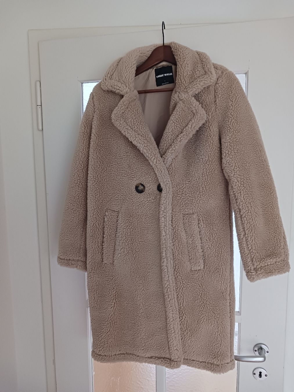 Tally Weijl Teddyfellmantel beige S Top Zustand! (Neu