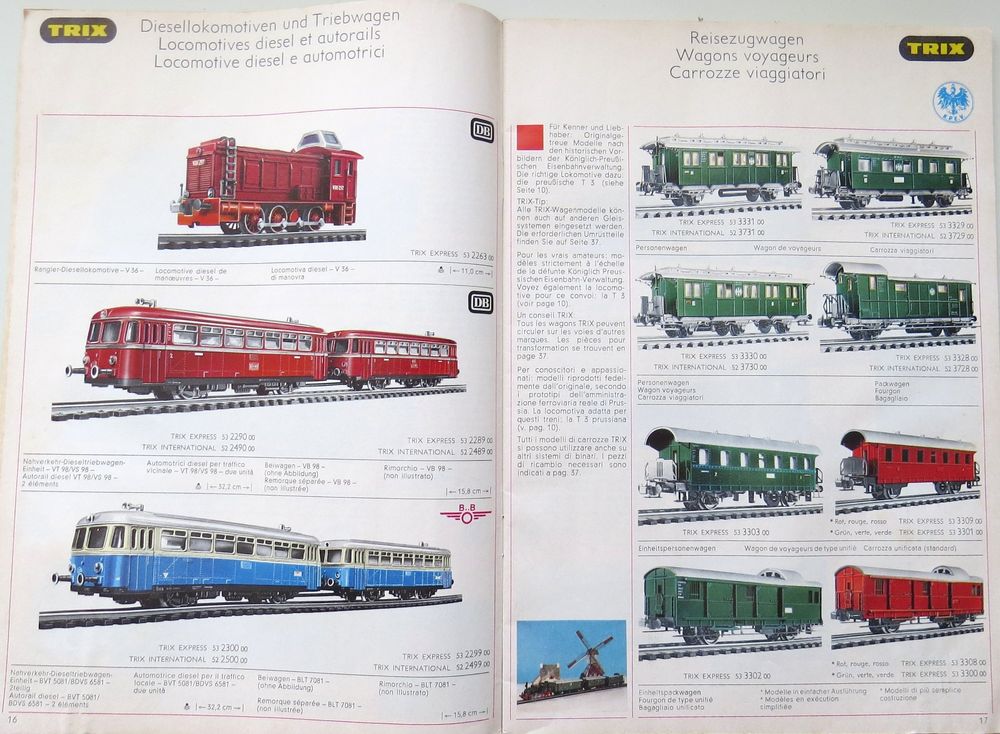 Sehr alter Trix Modelleisenbahn Katalog 1970/71 (Gebraucht) in Ettingen ...