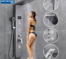 + Duschpaneel Edelstahl Duschset Duschsäule Regendusche