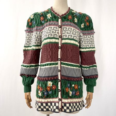 WOLKENSTRICKER Handwoven Embroided Cardigan