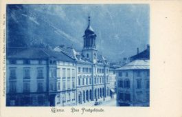 Glarus   GL    -    Das Postgebäude         ca. 1900
