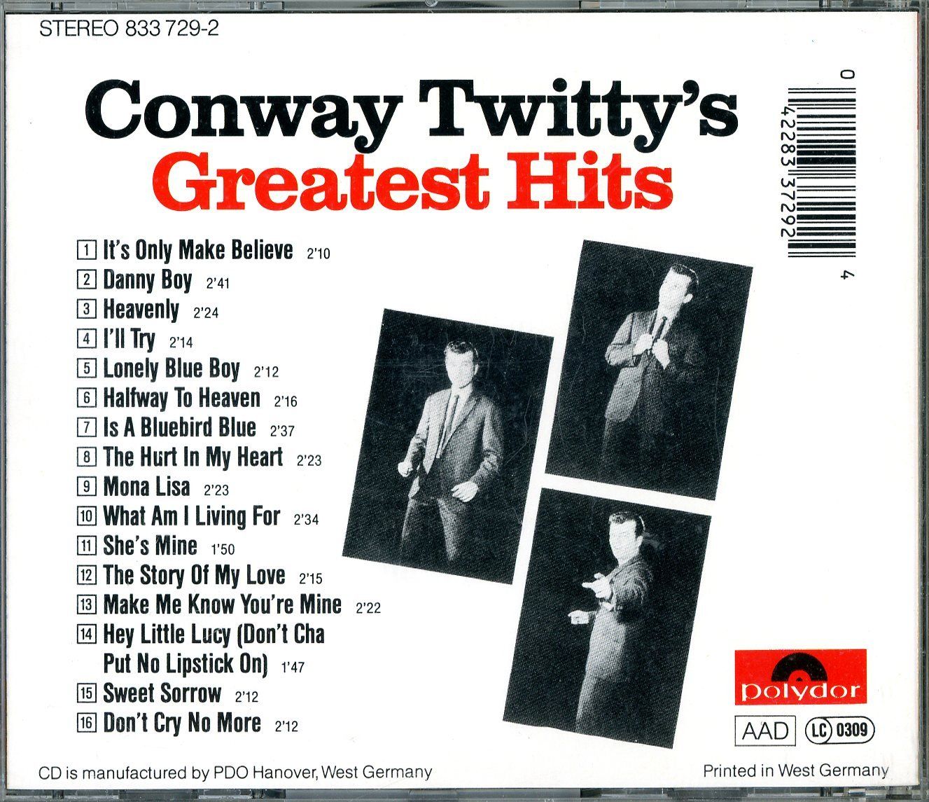 CDs: CD - CONWAY TWITTY Conway Twitty's Greatest Hits – Neu (gemäss Beschreibung) aus Morges von evnocha3 1