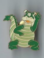 Süsser, grüner Drache Pin