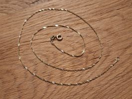 Halskette 14K Gelbgold (punziert 585) ca. 42 cm lang 