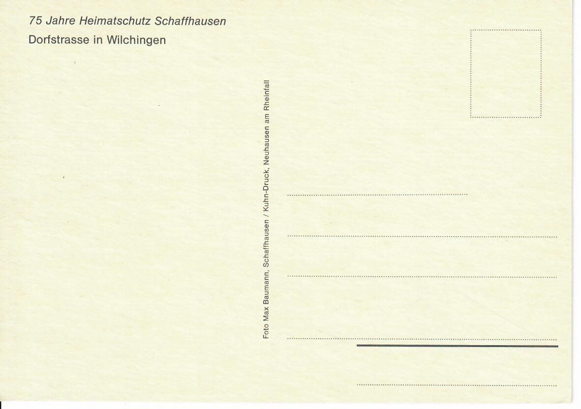 Cartoline postali: Dorfstrasse in Wilchingen – Usato da Hochdorf venduto da Ziegel-16 1
