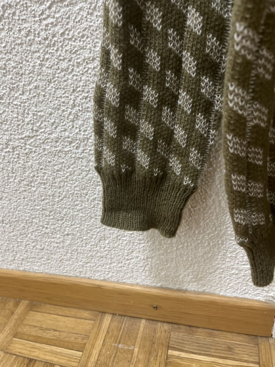 Maglioni & Felpe: Strickpullover, Olivgrün gemustert, Top Zustand, Grösse L – Nuovo (secondo la descrizione) da Zuchwil venduto da matsinho 2