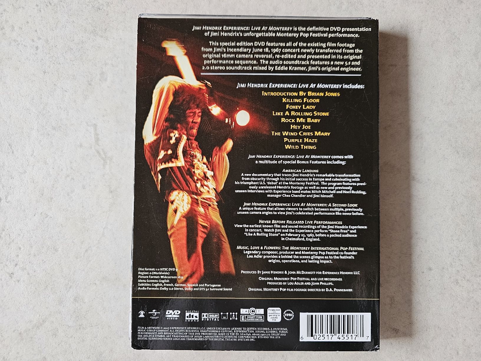 Alle DVDs: The Jimi Hendrix Experience  -  LIVE At Monterey – Gebraucht aus Schneisingen von backstore24 1