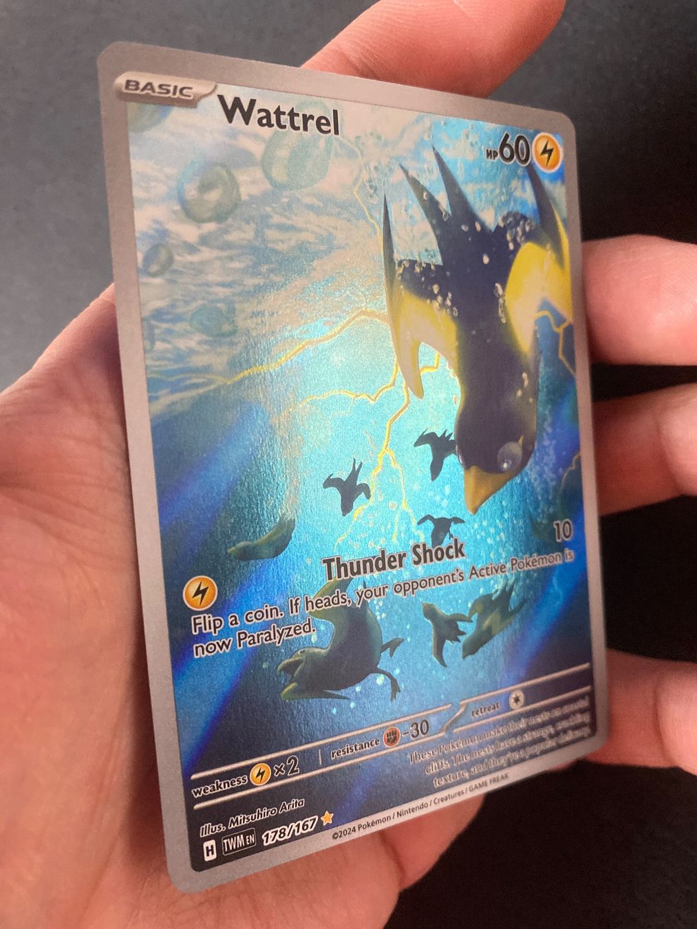 Pokémon Carte collezionabili: Wattrel 178 - Voltrel - Twilight Masquerade - EN – Nuovo (secondo la descrizione) da Hausen AG venduto da Shrade 1