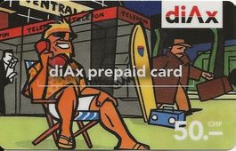 Taxcard CH diAx  prepaid card  Taxkarte Fr. 50.00 sehr gut e