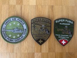 3 Patches Super Puma Schweizer Armee