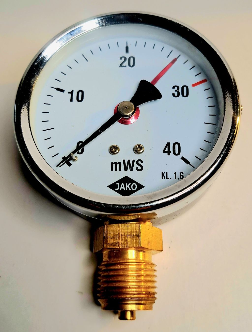 Messen: Jako - Industriemanometer 1-40 mWs / 80mm / 256g – Neu (gemäss Beschreibung) aus Egnach von ASTROFRITZ 1