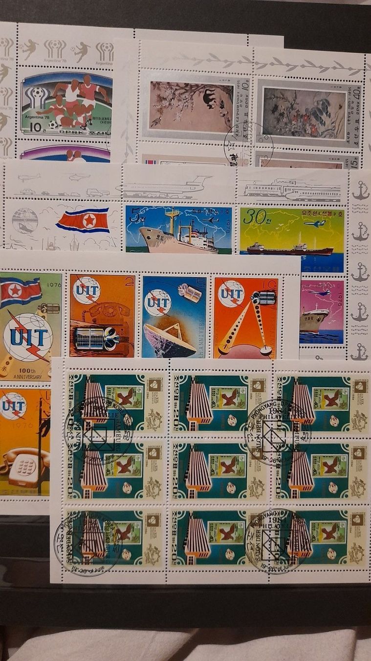 Tutti i francobolli: 10 Sonderblocks Korea – Usato da Balgach venduto da SIMEON27 1