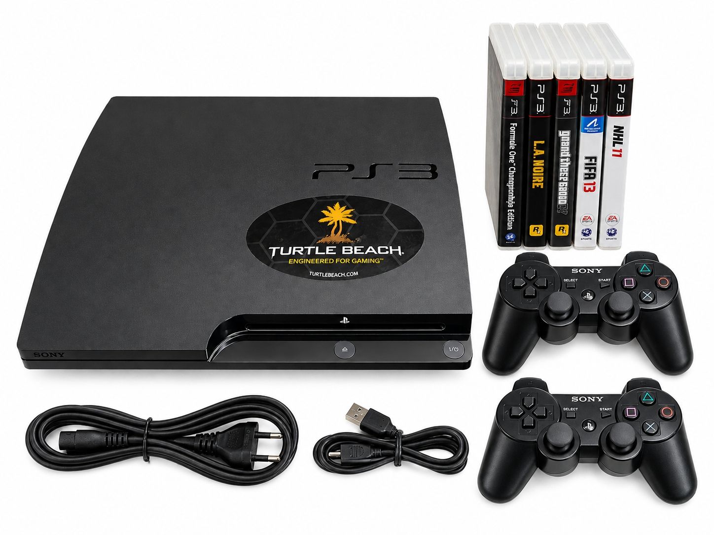 Sony Console: Sony PS3 Slim (160GB) + 2 Controller + 5 Spiele – Usato da Utzenstorf venduto da AMM_2018